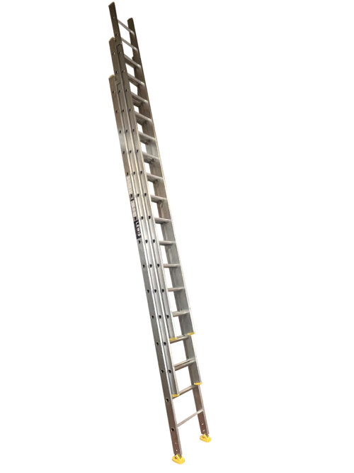 Triple Trade Ladder with articulate Rubber feet 2