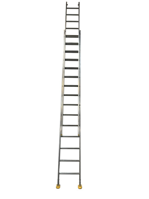 Double Trade Ladder with articulate Rubber feet 3